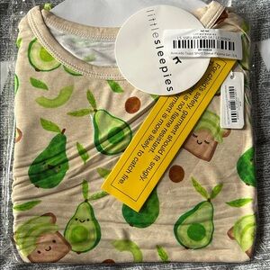 Little Sleepies Avocado Print Pajama Set